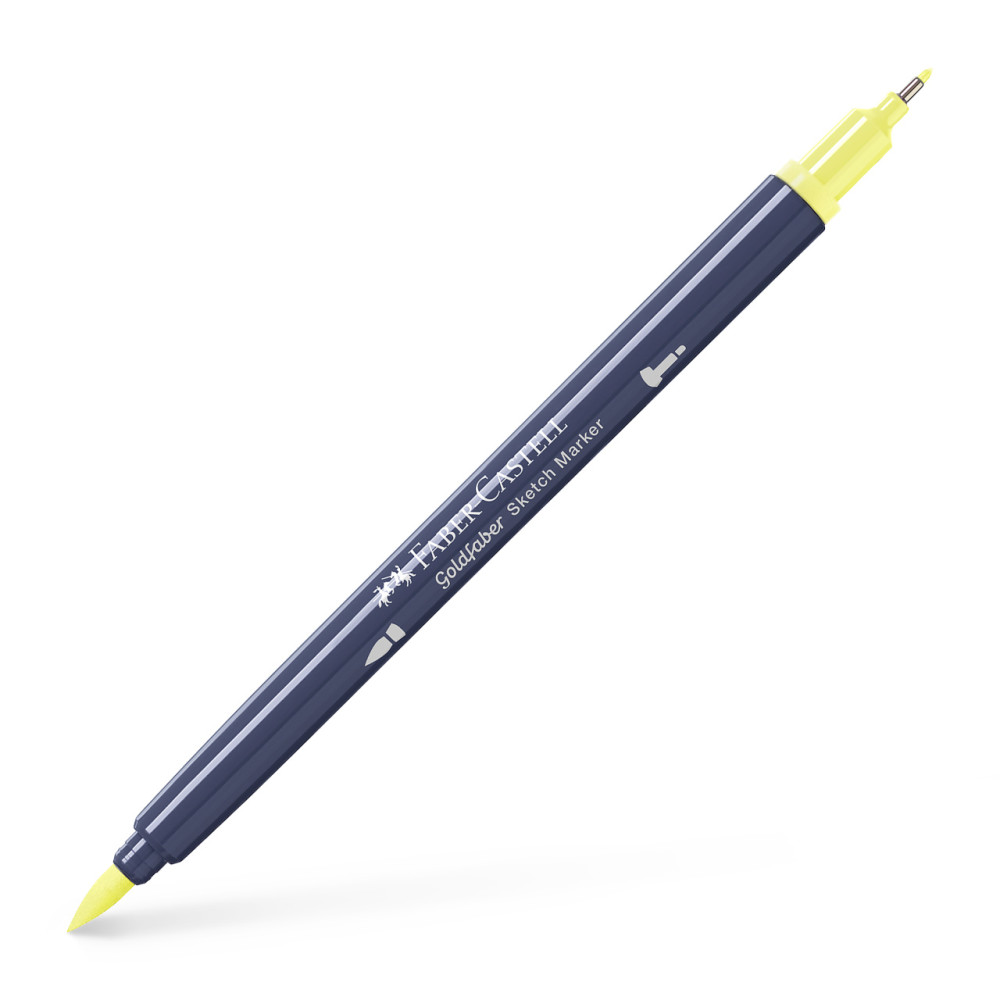 Sketch Marker 2 Capete Galben Deschis Glazurat 104 Goldfaber Faber-castell