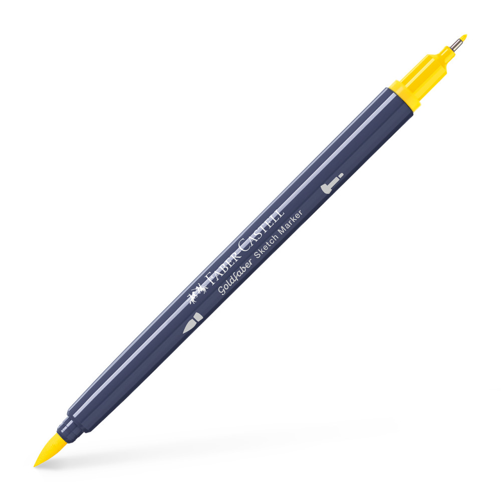 Sketch Marker 2 Capete Galben Cadmium 107 Goldfaber Faber-castell