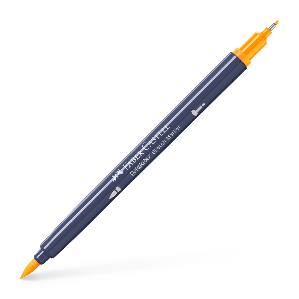 Sketch Marker 2 Capete Galben Crom Inchis 109 Goldfaber Faber-castell