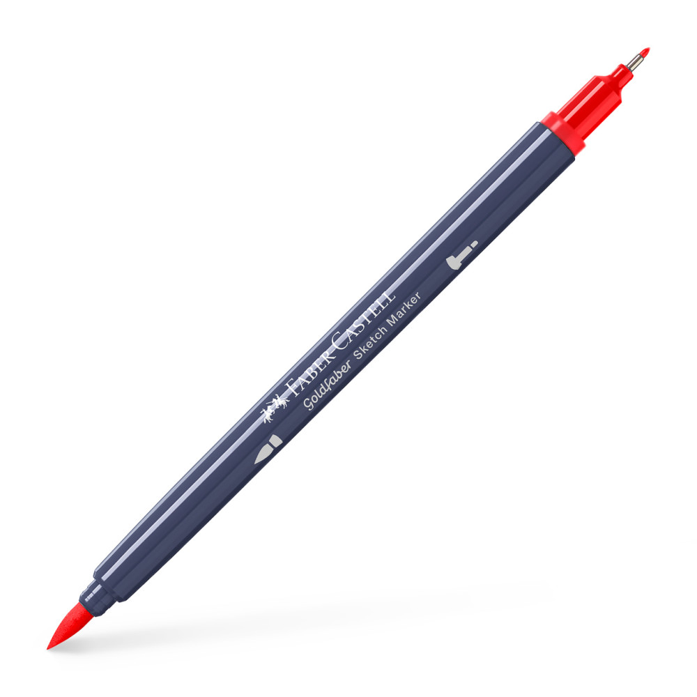 Sketch Marker 2 Capete Rosu Scarlet 118 Goldfaber Faber-castell
