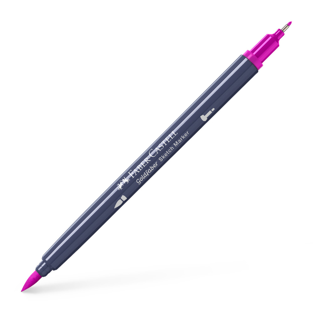 Sketch Marker 2 Capete Roz Purpuriu Mediu 125 Goldfaber Faber-castell