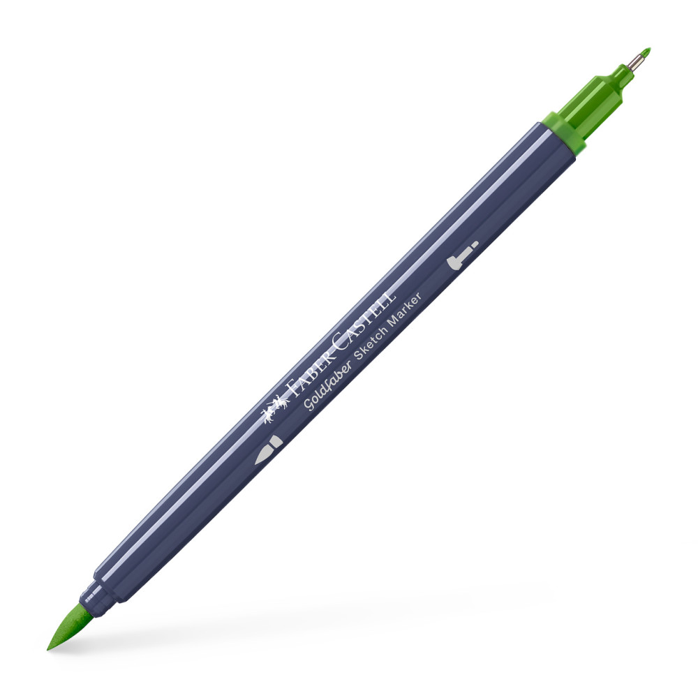 Sketch Marker 2 Capete Verde Pamantiu Galbui 168 Goldfaber Faber-castell