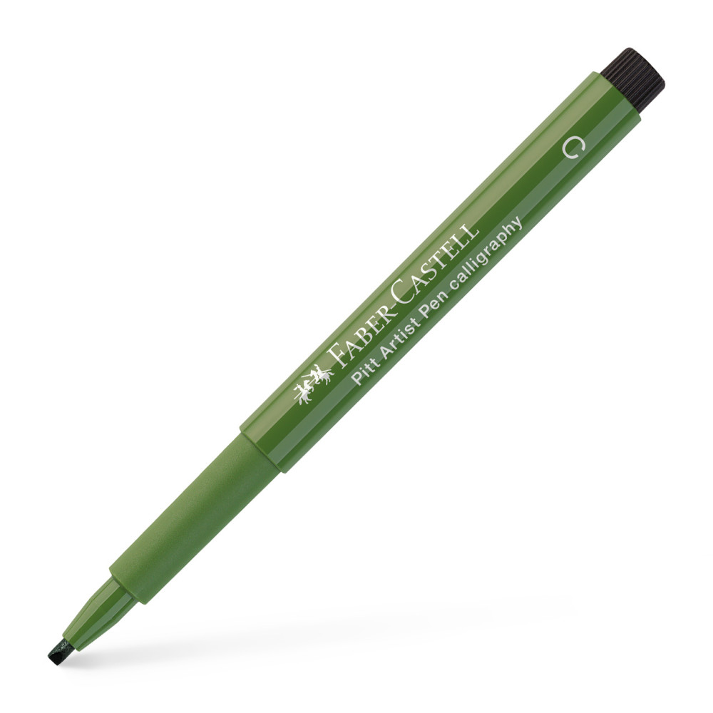 Pitt Artist Pen Caligrafic Verde Crom Opac Faber-castell