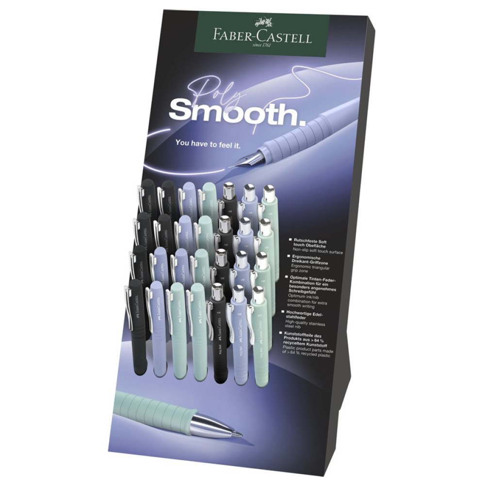 Display 16 Stilouri + 12 Pixuri Poly Faber-castell