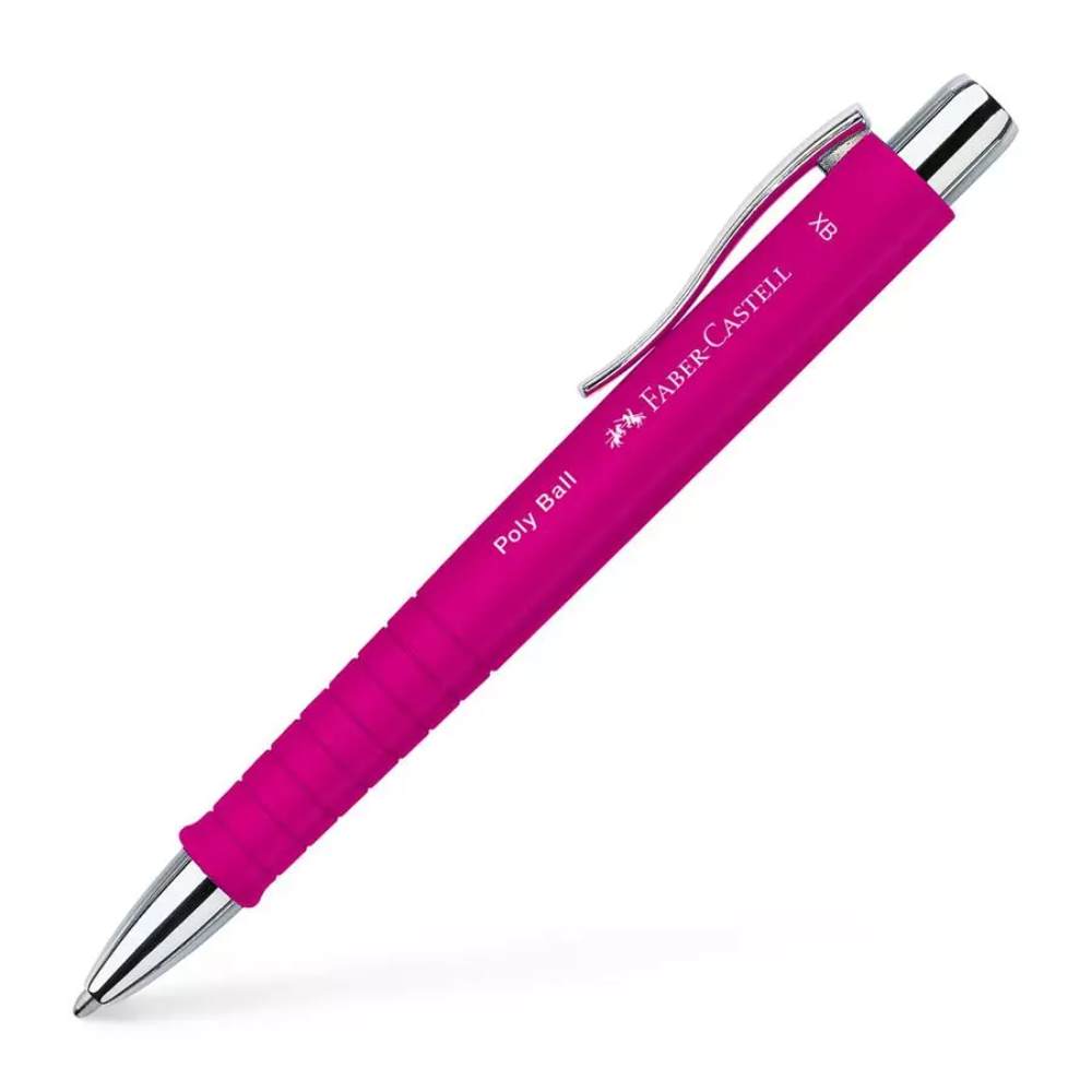 Pix cu Mecanism Faber-Castell Poly Ball XB, Roz, Pixuri cu Mecanism, Pix Faber-Castell, Pixuri Faber-Castell, Pixuri Scriere, Pix Scriere, Pix Elevi, Pix Studenti, Pixuri Elevi, Pixuri Studenti, Pix Albastru, Pixuri Albastre