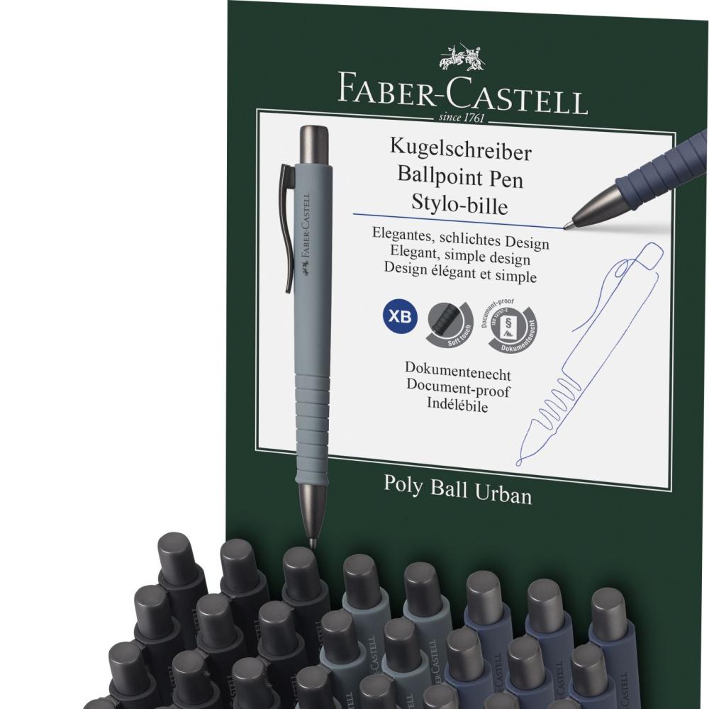 DISPLAY 40 BUC PIX CU MECANISM POLY BALL URBAN FABER-CASTELL