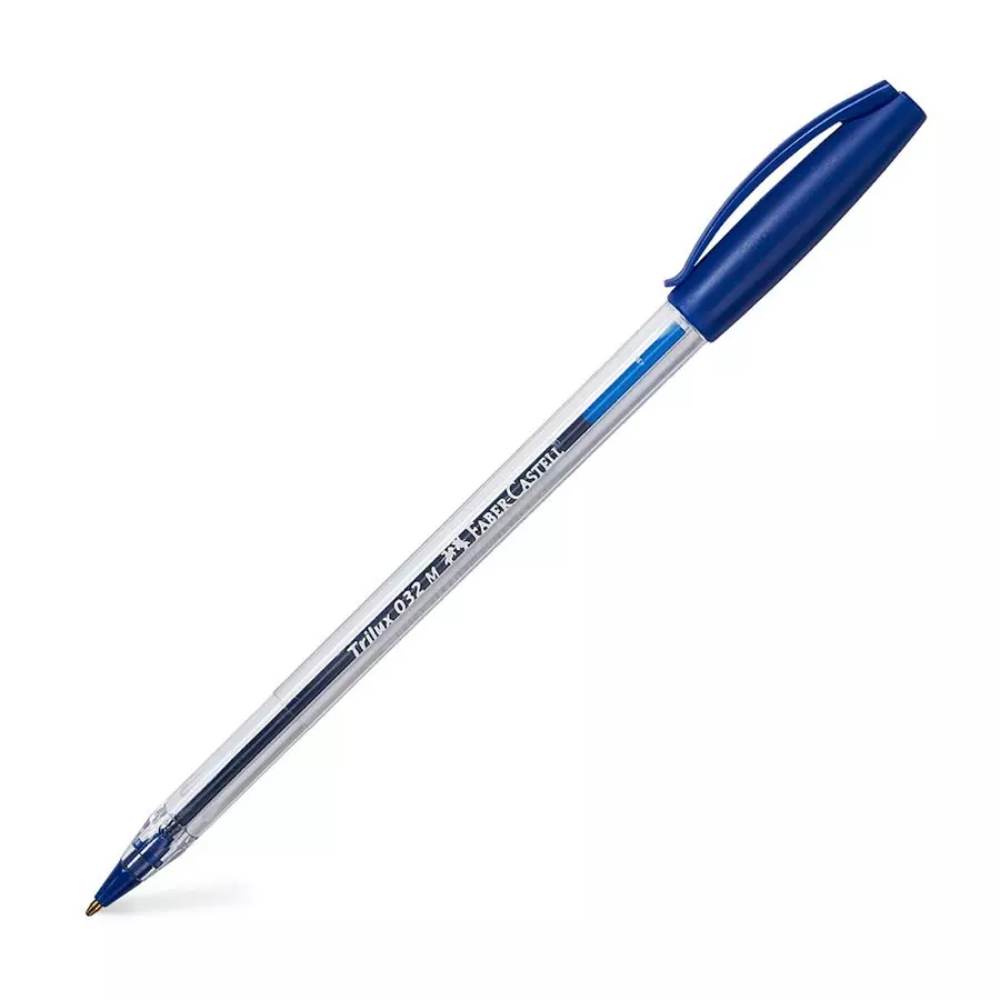Pix Albastru de Unica Folosinta Faber-Castell Trilux 032M, Pix Clasic, Pixuri Clasice, Pixuri Albastre, Pix Faber-Castell, Pix cu Bila, Pix cu Pasta Albastra, Pixuri Faber-Castell, Pixuri Scriere, Pix Scriere, Pix Cerneala Albastra