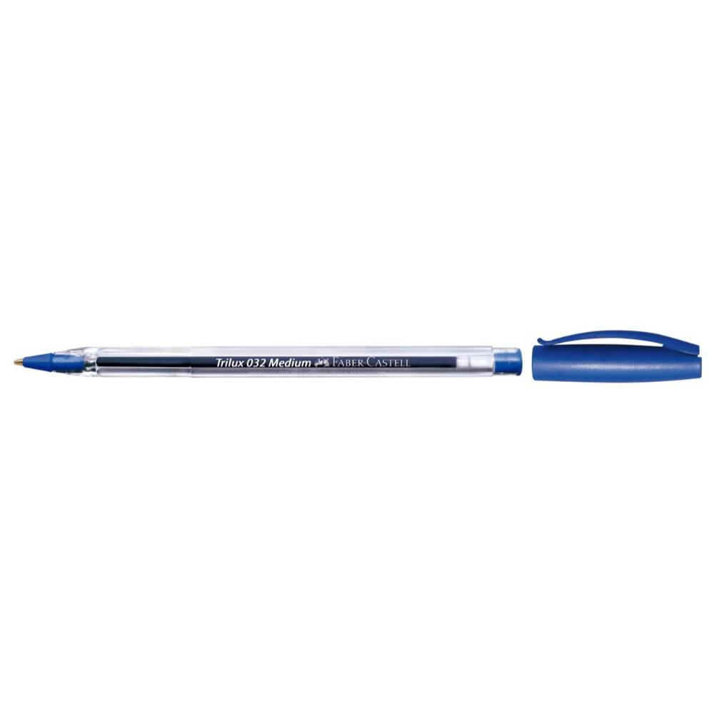 Pix Albastru de Unica Folosinta Faber-Castell Trilux 032M, Pix Clasic, Pixuri Clasice, Pixuri Albastre, Pix Faber-Castell, Pix cu Bila, Pix cu Pasta Albastra, Pixuri Faber-Castell, Pixuri Scriere, Pix Scriere, Pix Cerneala Albastra