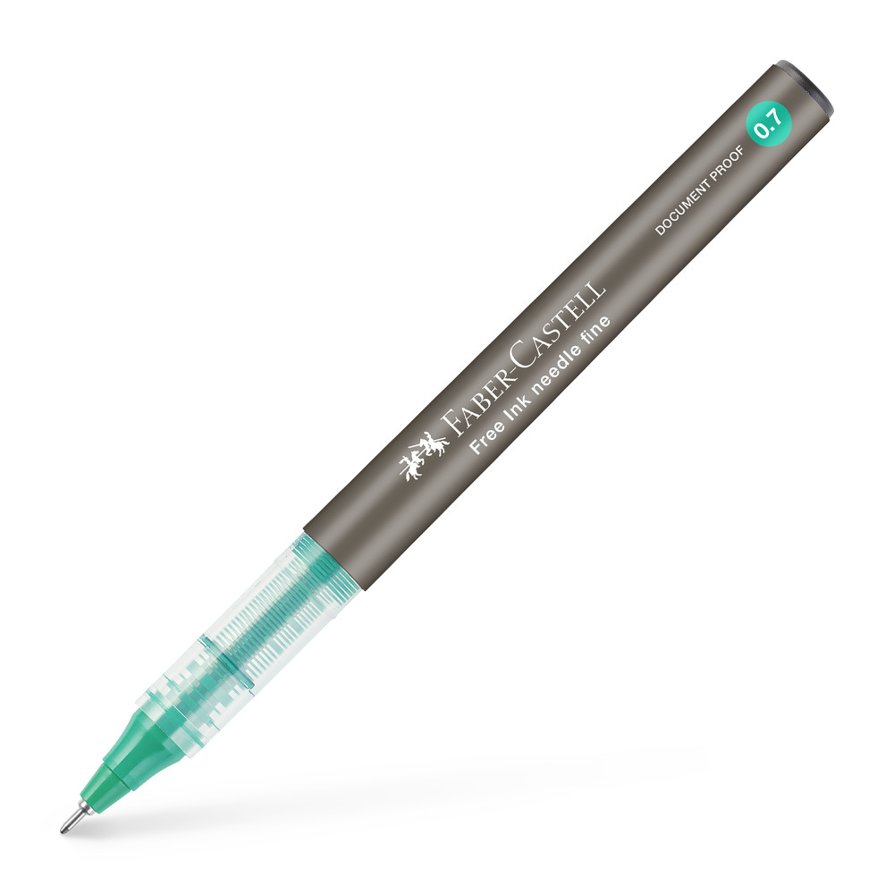 Roller Free Ink Needle 0.7mm Verde Faber-castell