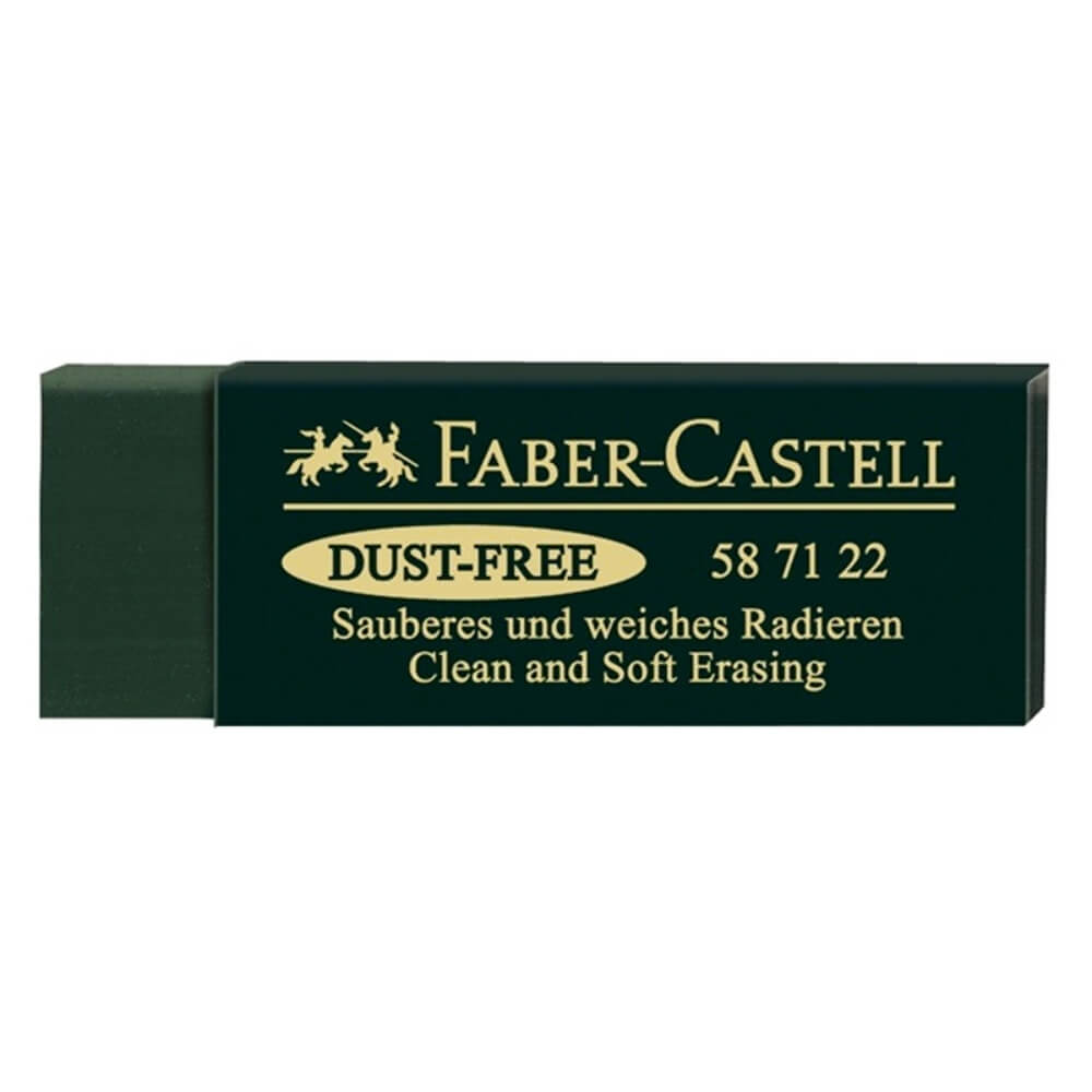Radiera cu Ambalaj Protector Faber â€“ Castell Dust Free 20, Verde, Rechizite Scolare, Radiera pentru Desen, Radiera Ieftina, Radiera Faber â€“ Castell, Radiera Scoala, Guma de Sters pentru Creion, Guma de Sters Faber Castell, Gume de Sters