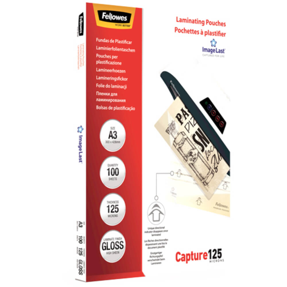 Folie A3 pentru Laminare Fellowes, 125 Microni, 100 Folii/Top, Folie Laminare, Folii pentru Laminare, Set Folii Laminare, Top Folii Laminare, Folie pentru Laminat, Folii pentru Laminat, Folie de Laminare, Folii de Laminare