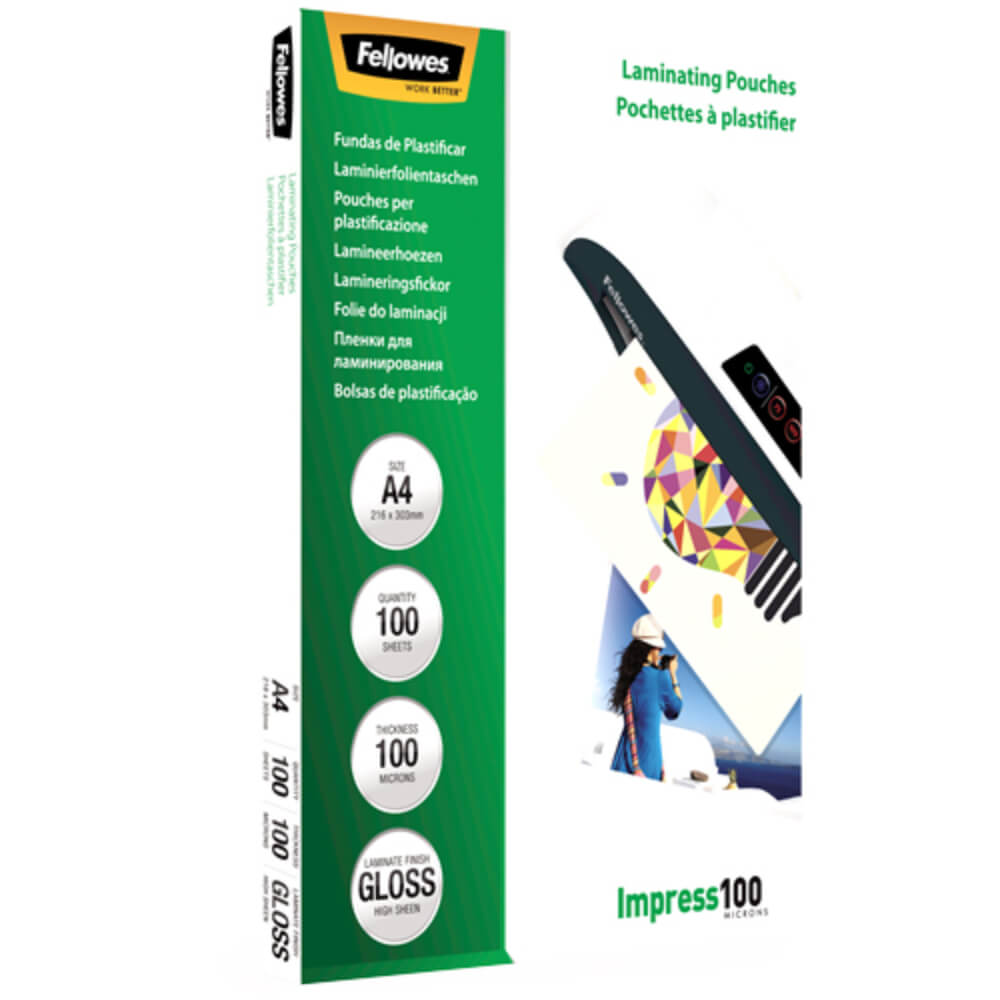 Folie A4 pentru Laminare Fellowes, 100 Microni, 100 Folii/Top, Folie Laminare, Folii pentru Laminare, Set Folii Laminare, Top Folii Laminare, Folie pentru Laminat, Folii pentru Laminat, Folie de Laminare, Folii de Laminare