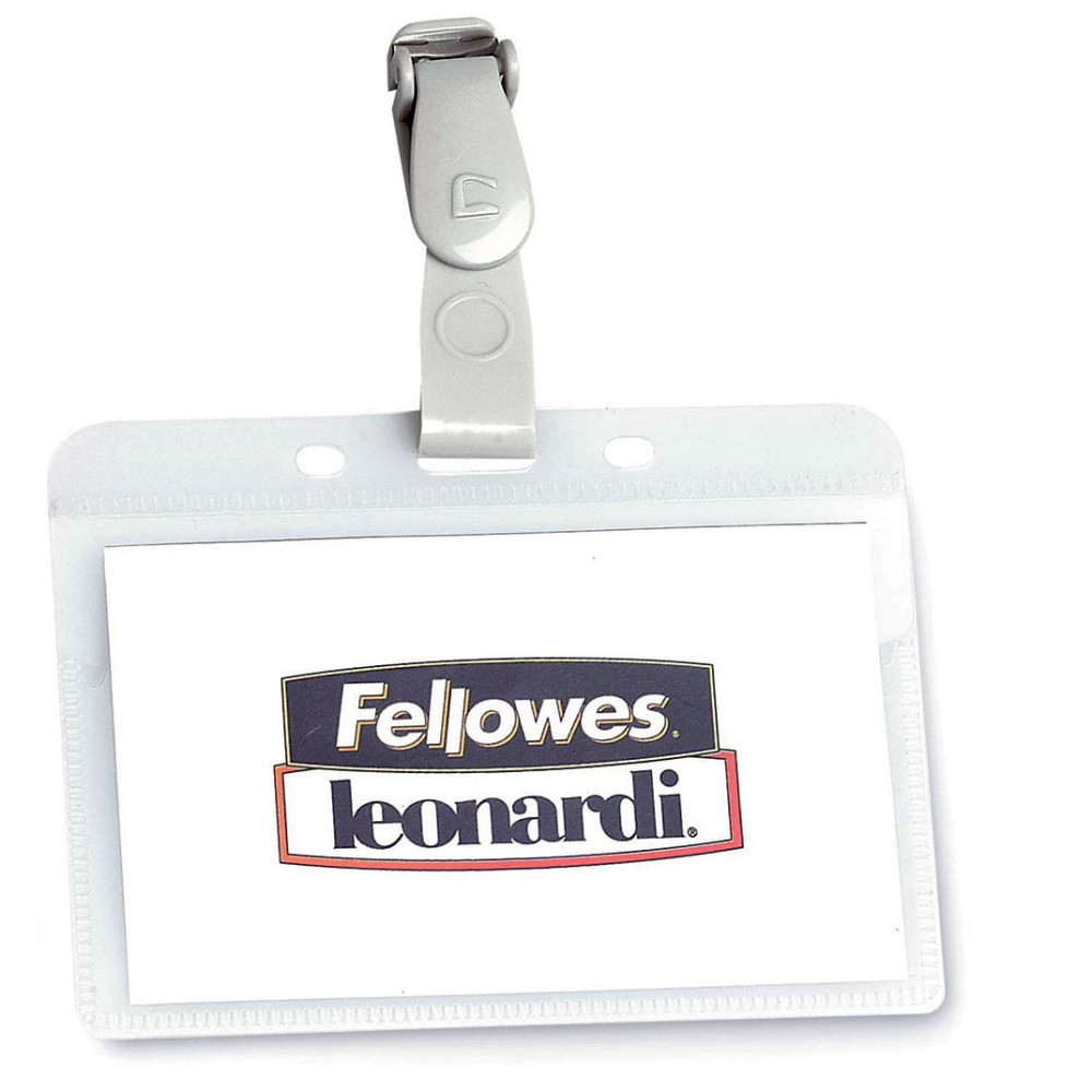 Ecuson Orizontal Cu Clips Plastic 99*73 Fellowes