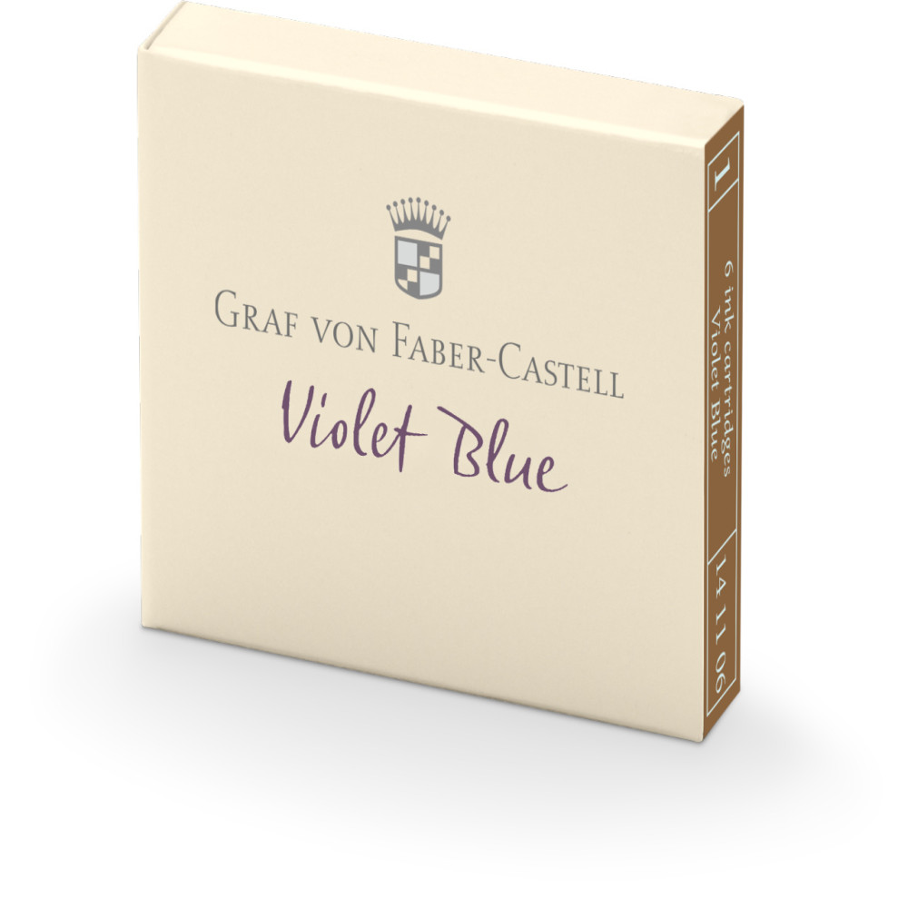Cartuse Cerneala Mici Albastru Violet 6 Buc/cutie Graf Von Faber-castel
