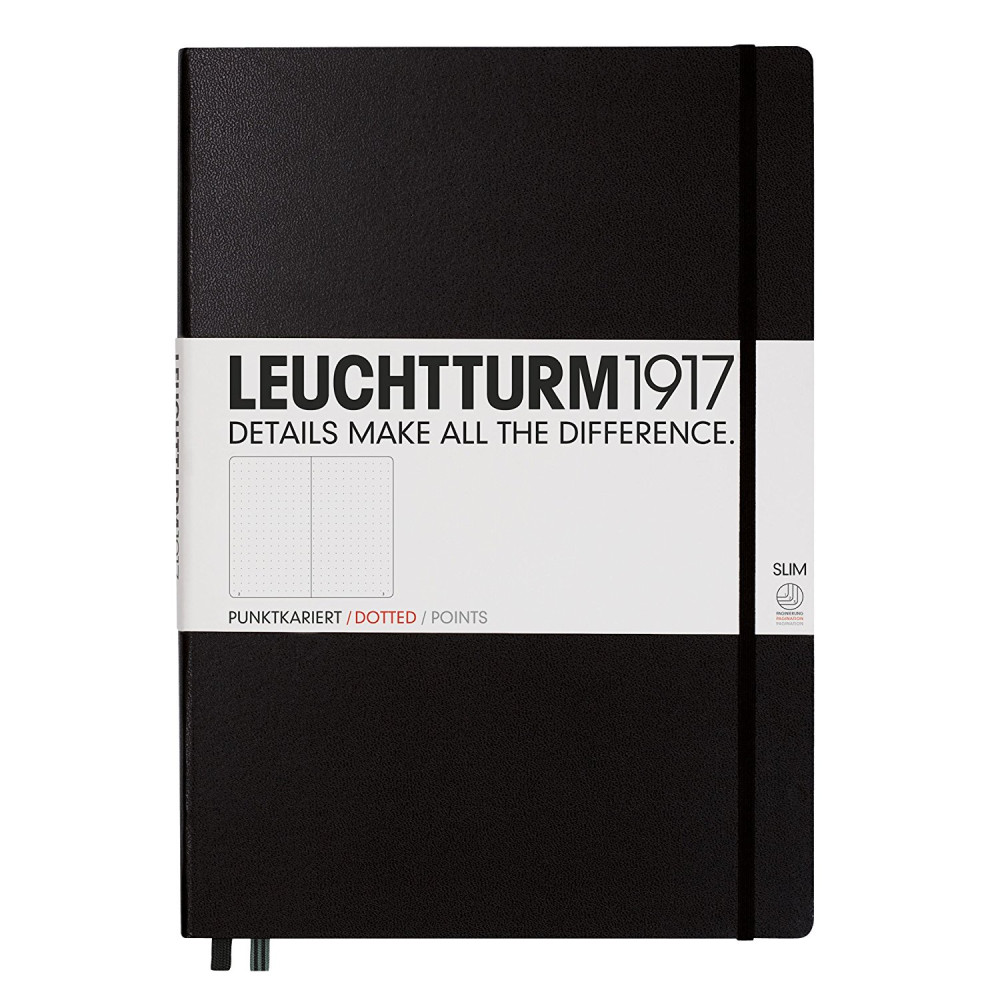Caiet A5 Punctat Coperta Rigida Negru Leuchtturm