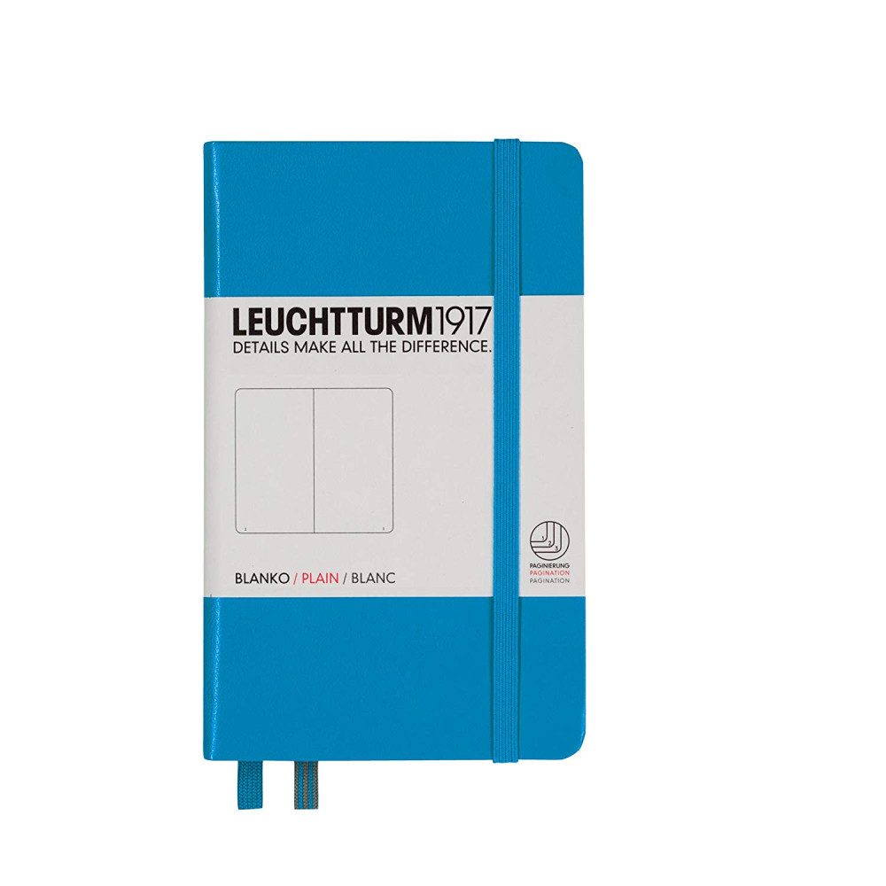 Caiet A6 Velin Coperta Rigida Albastru Azur Leuchtturm