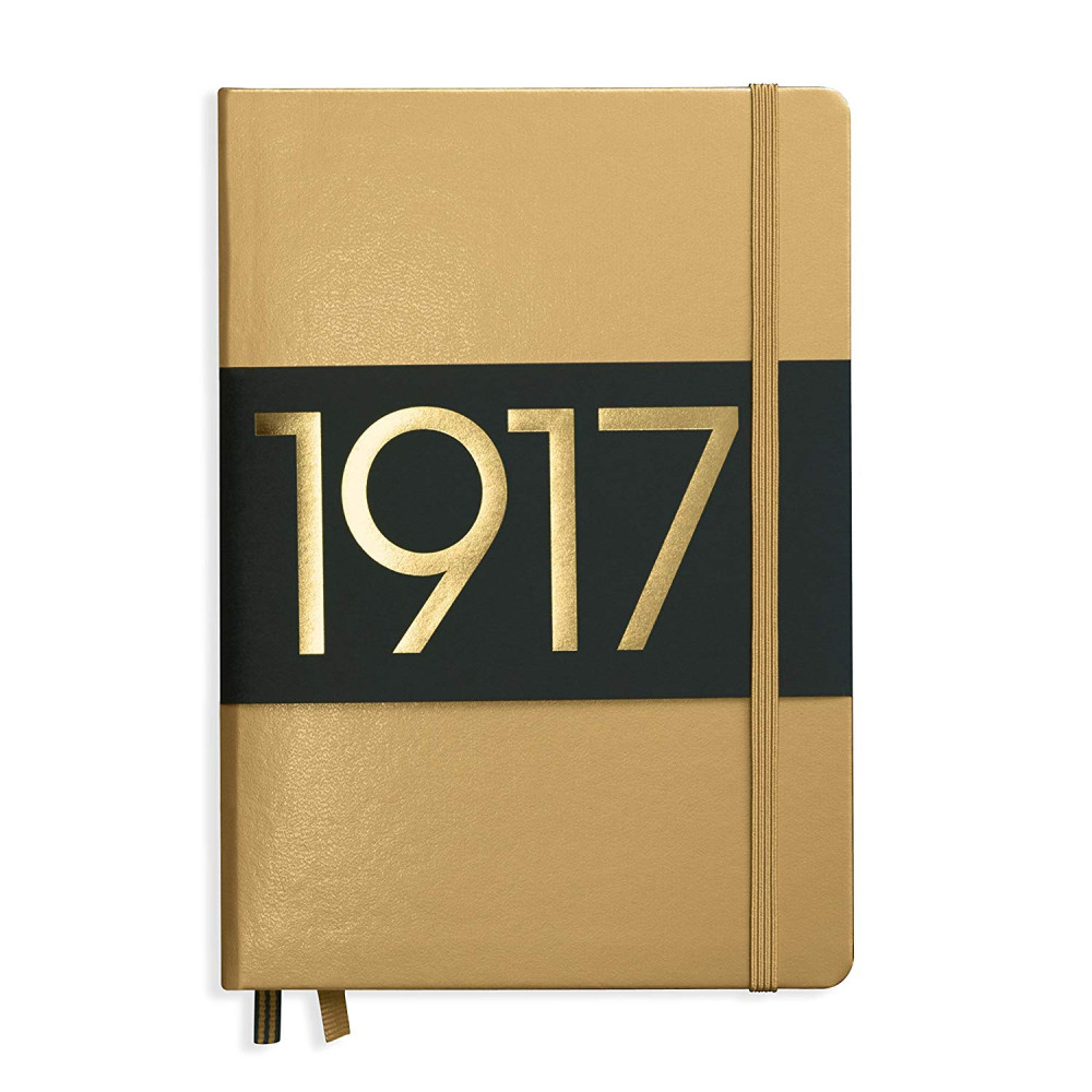 Caiet A5 Dictando Coperta Rigida Auriu Leuchtturm