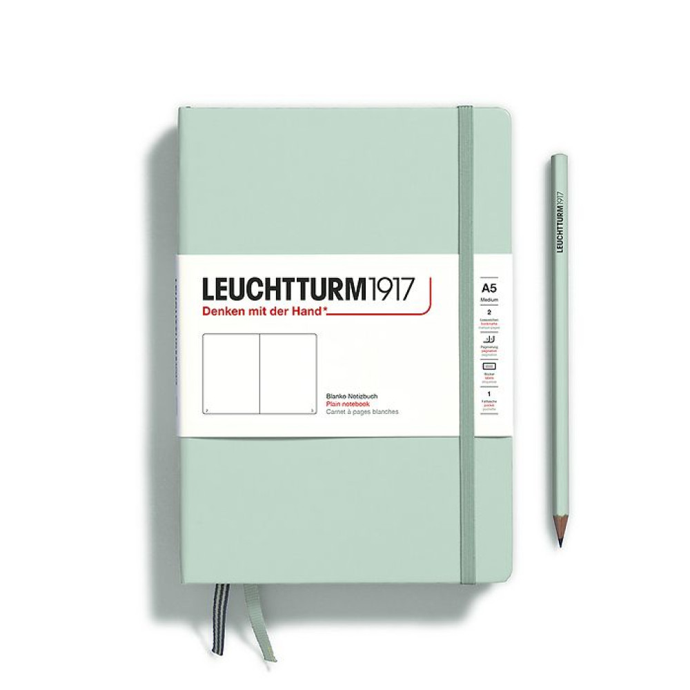 Caiet A5 Velin Coperta Rigida Verde Menta Leuchtturm