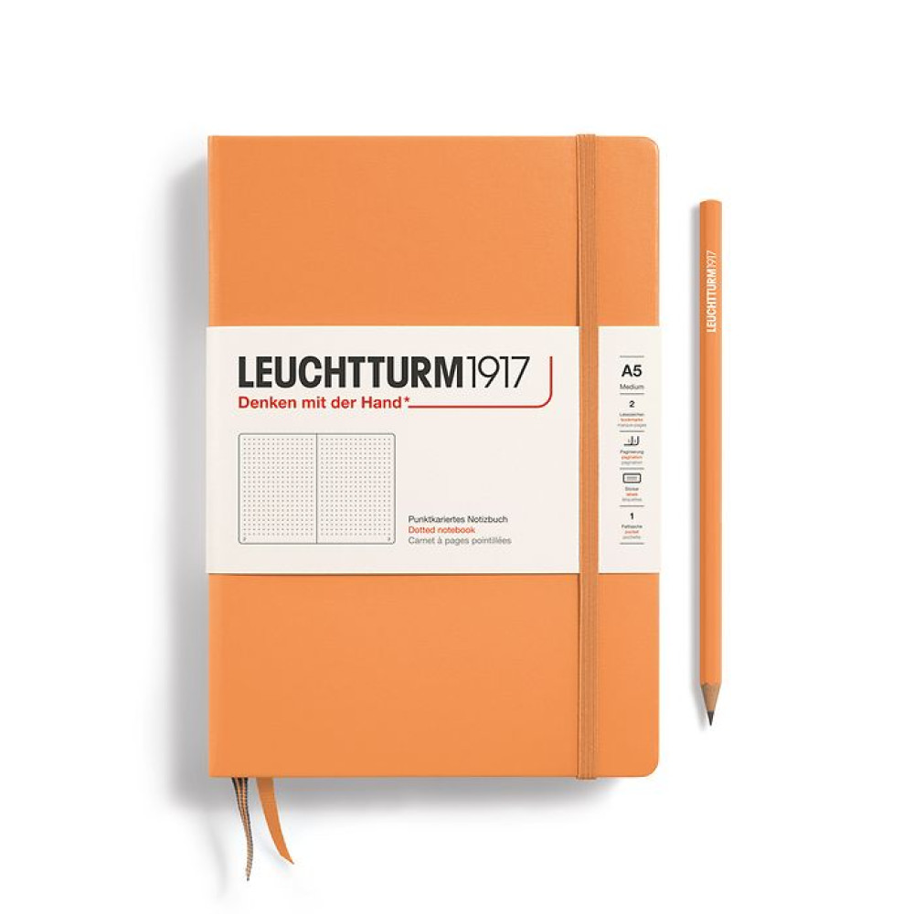 Caiet A5 Punctat Coperta Rigida Piersica Leuchtturm