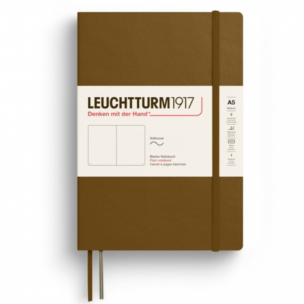 Caiet A5 Velin Coperta Flexibila Maro Scortisoara Leuchtturm