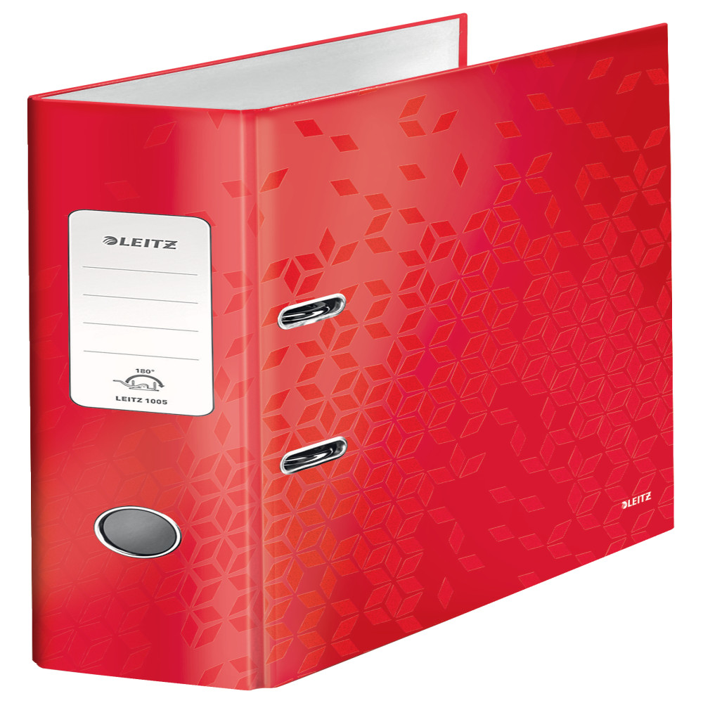 Biblioraft Plastifiat 8 Cm 180 Grade Rosu Wow Leitz