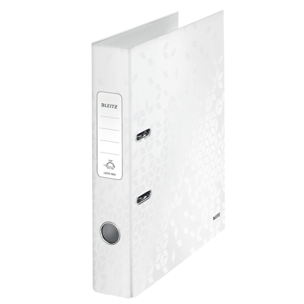 Biblioraft Plastifiat 5.2 Cm Alb Metalizat Wow Leitz
