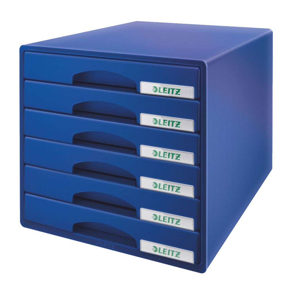 Cabinet 6 Sertare Albastru Plus Leitz