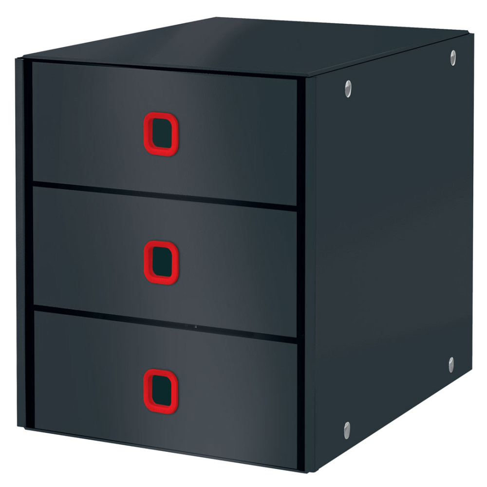 Cabinet 3 Sertare Gri Antracit Cosy Click&store Leitz