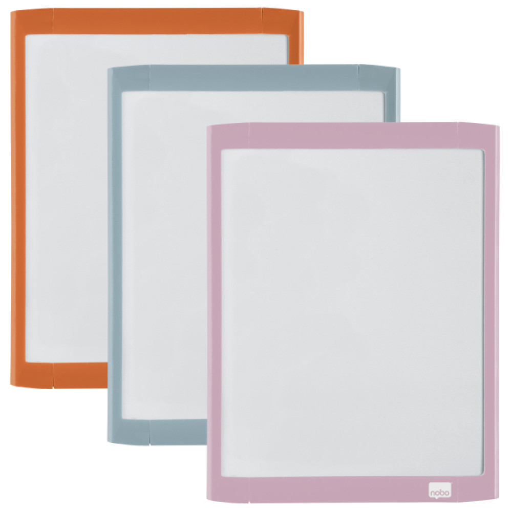 Tabla Magnetica 21*28 Cm + Accesorii Alba Rama Pastel Nobo