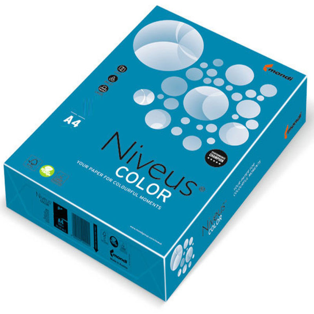 Carton Copiator A4 Albastru Intens 160g 250/top Db49 Niveus