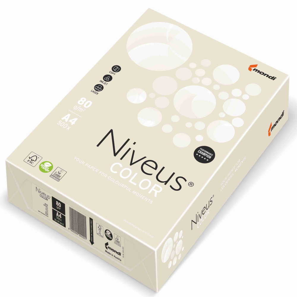 Hartie Copiator A4 Crem Ivory Pal 80g 500/top Eb26 Niveus