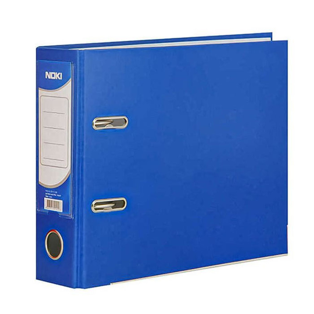 Biblioraft Plastifiat A5 7.5cm Albastru Noki