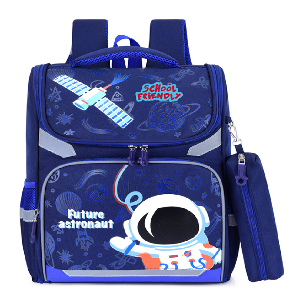 Ghiozdan Clasa 0 Cu Penar Etui Albastru Astronaut Pigna