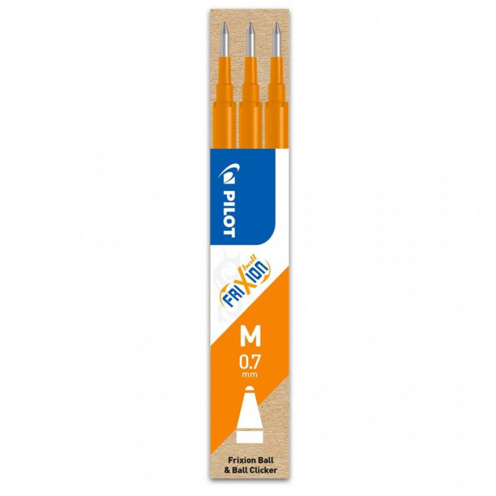 Mina Roller 0.7mm Portocalie 3/set Frixion Pilot