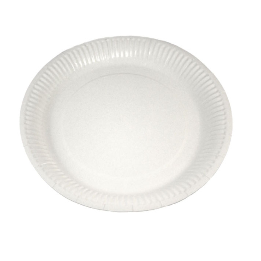 Farfurii Carton Albe 23cm 50/set