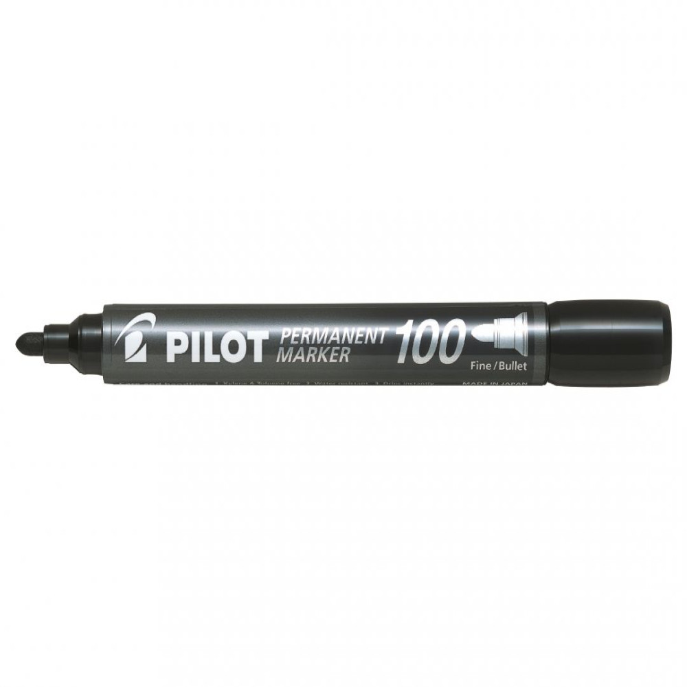 Marker Permanent Negru Varf Rotund 3mm 100 Pilot Marker Permanent Negru Varf Rotund 3mm 100 Pilot