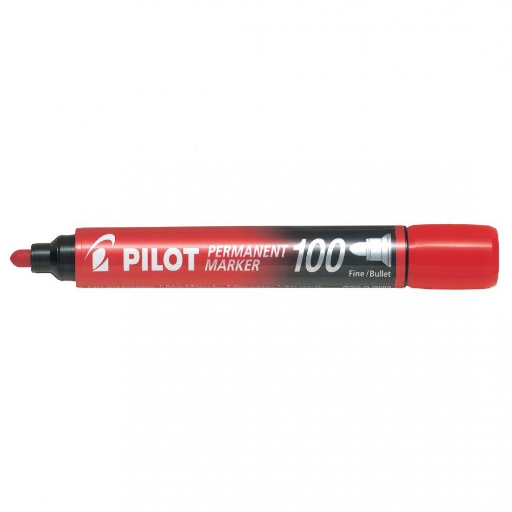 Marker Permanent Rosu Varf Rotund 3mm 100 Pilot Marker Permanent Rosu Varf Rotund 3mm 100 Pilot