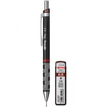 Blister Creion Mecanic 0.5mm Negru Tikky + Mina Rotring