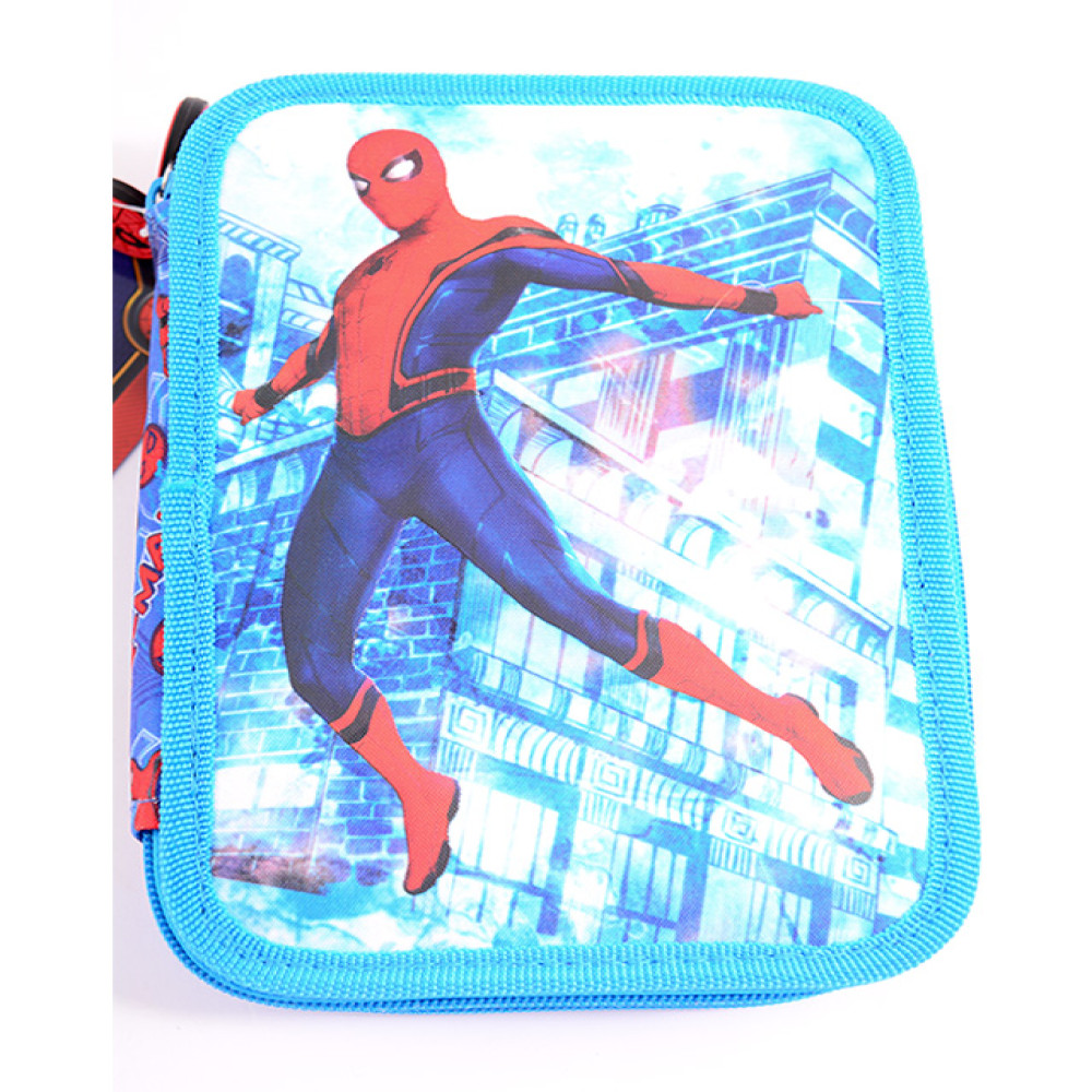 Penar Neechipat 2 Fermoare Spiderman Hc Albastru Pigna