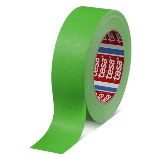 Banda Adeziva Textila Verde Neon 25m*25mm Tesa