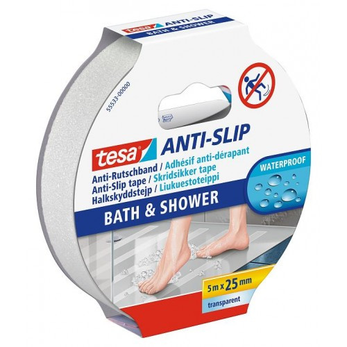 Banda Adeziva Antialunecare Baie&dus 5m*25mm Tesa