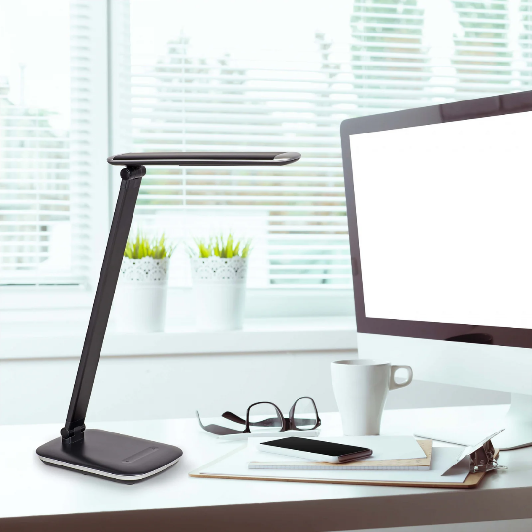 Lampa De Birou, Cu Led, Maul Jazzy Cu Usb - Neagra