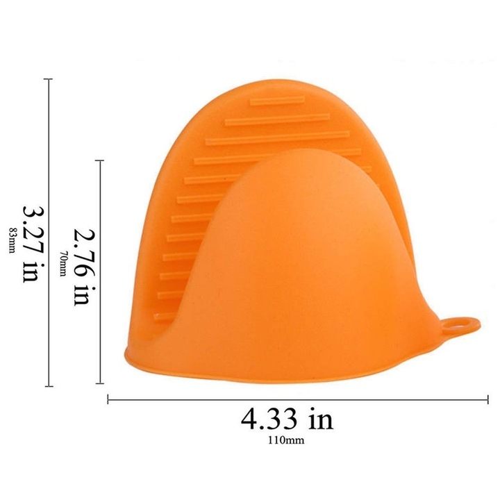 Manusa De Protectie Pentru Cuptor Din Silicon, Culoare Portocaliu