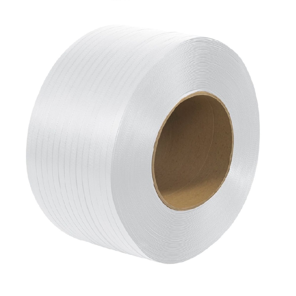 Banda de Legat PP Alba, 8mm x 4500m, Grosime 0.55 mm, Greutate Rola 22 Kg  - Banda Polipropilena pentru Ambalare si Paletizare, Banda pentru Ambalare Manuala Banda de Legat PP Alba, 8mm x 4500m, Grosime 0.55 mm, Greutate Rola 22 Kg  - Banda Polipropilena pentru Ambalare si Paletizare, Banda pentru Ambalare Manuala