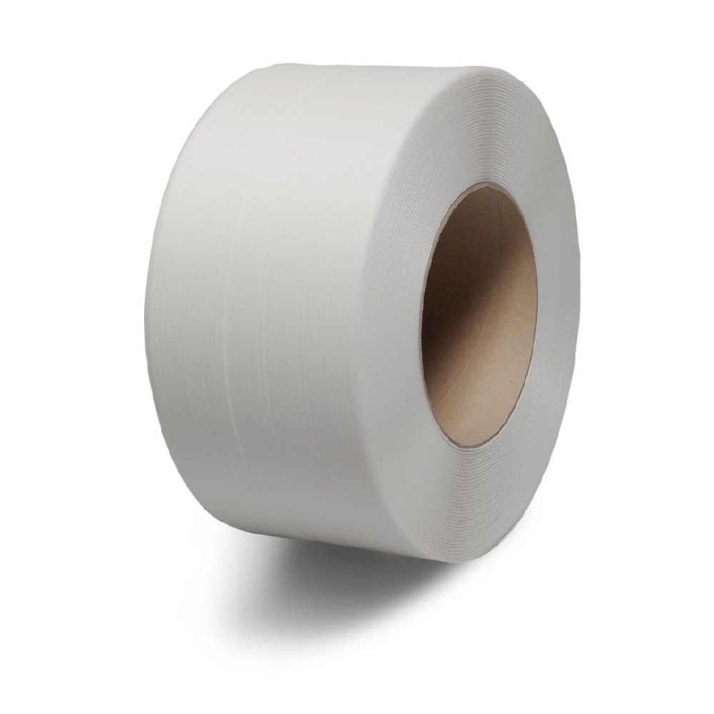 Banda de Legat PP Alba, 8mm x 4500m, Grosime 0.55 mm, Greutate Rola 22 Kg  - Banda Polipropilena pentru Ambalare si Paletizare, Banda pentru Ambalare Manuala Banda de Legat PP Alba, 8mm x 4500m, Grosime 0.55 mm, Greutate Rola 22 Kg  - Banda Polipropilena pentru Ambalare si Paletizare, Banda pentru Ambalare Manuala