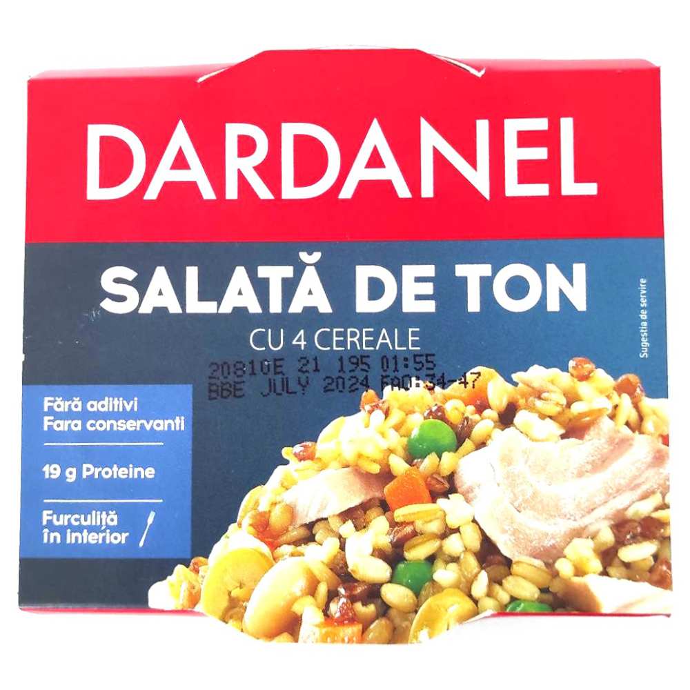 Salata de Ton Dardanel cu Cereale, 185 g