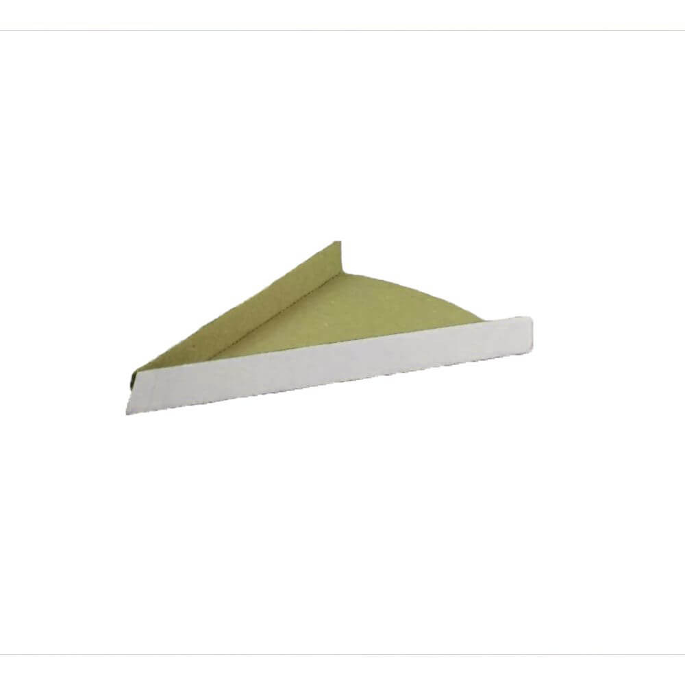 Set 100 Coltare Felie Pizza, 205x155x20 mm, Triunghiuri din Carton Neimprimat Alb/Natur