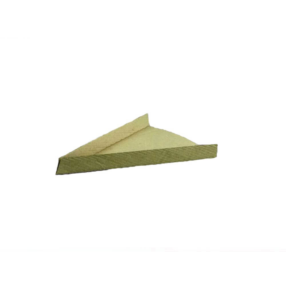 Set 100 Coltare Felie Pizza, 205x155x20 mm, Triunghiuri din Carton Neimprimat Natur