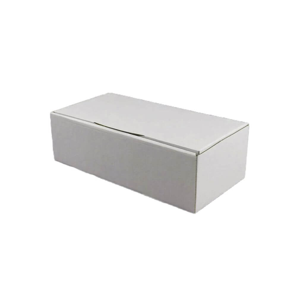 Set 100 Cutii cu Autoformare, 260x200x90 mm, Carton Alb/Natur