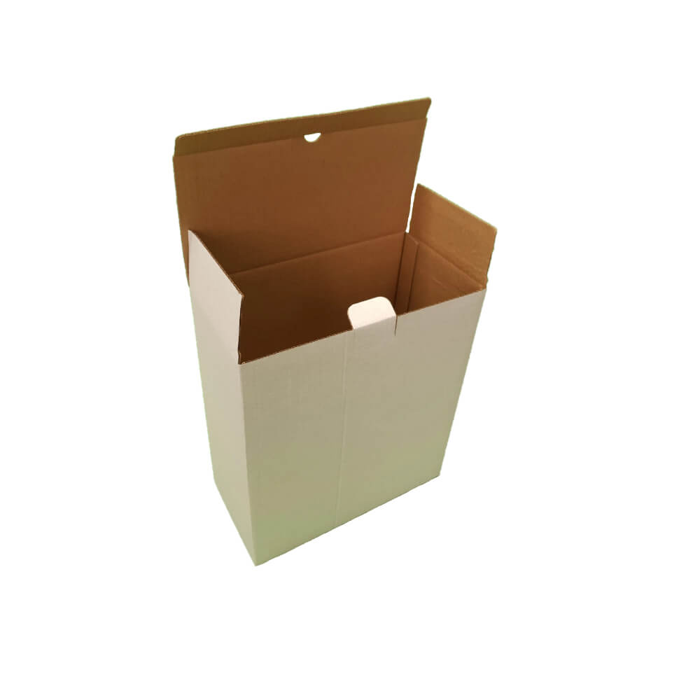 Set 100 Cutii cu Preformare, 295x197x173 mm, Carton Alb/Natur